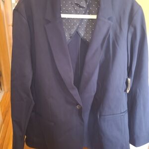 Old Navy Dark Navy Single-Button Blazer